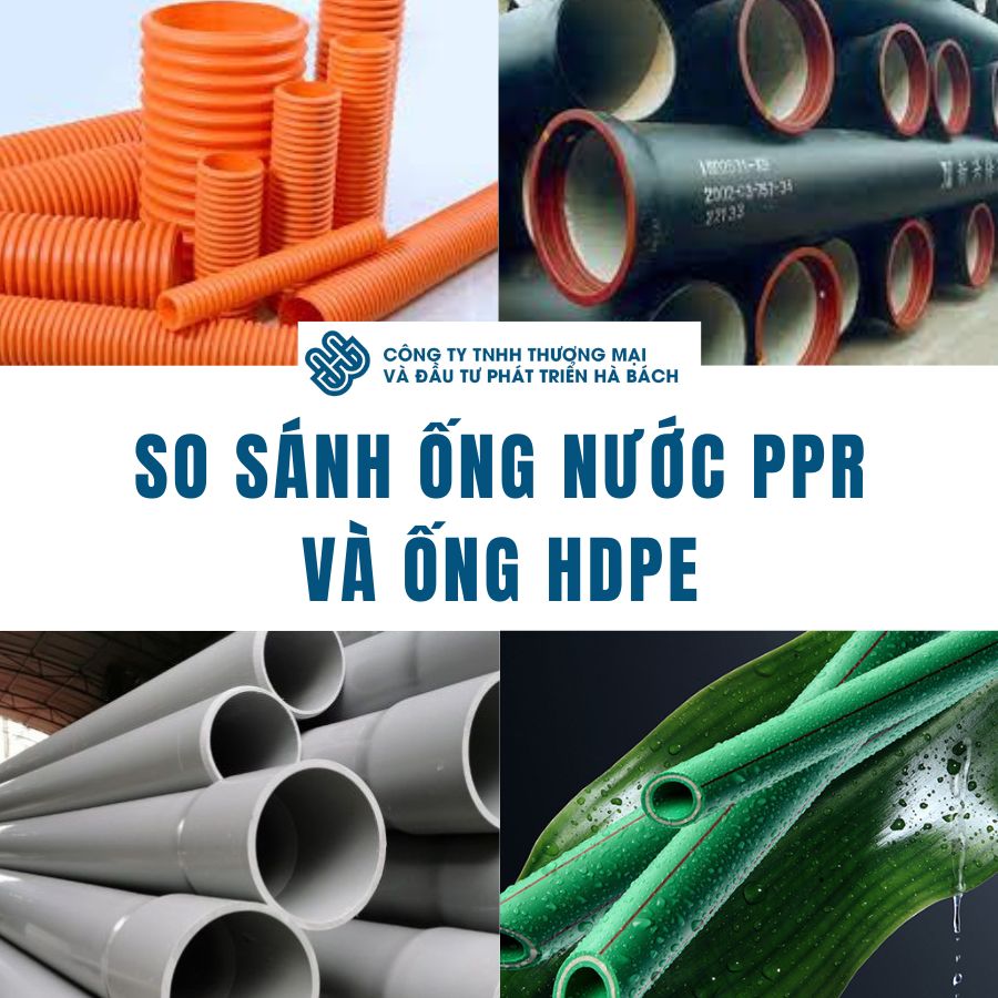 So sánh ống nước PPR và ống HDPE